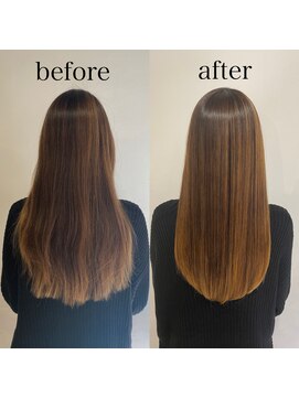 エイド 本店(aid) 髪質改善水素トリートメントでさら艶の仕上がり〇