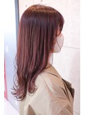 【ONE HAIR】ピンクベージュ☆セミウェットウェーブ