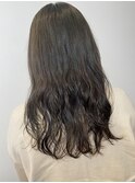 柔らかカラー黒髪暗髪ナチュラル無造作風20代30代