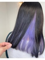 ヘアーアンドメイク ドレス(DRESS)&nbsp;インナーカラー　ホワイトラベンダー