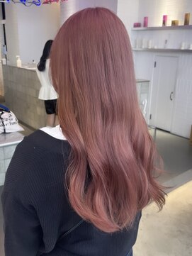 ゲーム 原宿店(GAME) ダブルカラーミルクティーピンクベージュカラーケアブリーチ韓国