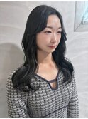 髪質改善美髪アッシュブラック韓国ヨシンモリスタイル【梅田】