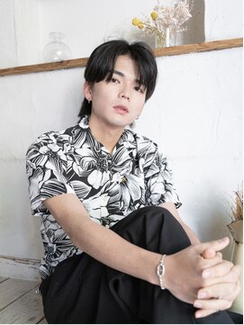 ヴィカーム(VICALM) メンズ ウルフセンターパート カルマパーマ ニュアンスパーマ