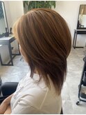 レディースカット＆艶カラー＆トリートメントスタイル
