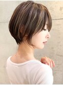 最新トレンド　ショート　say.重政　アースカラー　韓国