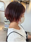 ピンクブラウン_大人ショート