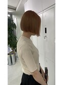 人気order*大人ベージュ×切りっぱなしボブ 担当" non "