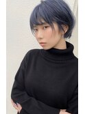 ショート　ボブ　イルミナカラー　ハイライト　小顔カット