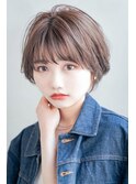 【kate 大宮】ミルキーグレージュ×ふわっとショートボブ