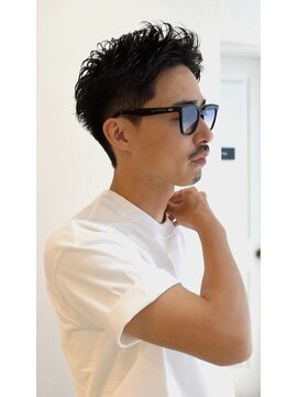 アイダブリューティー ヘア デザイン(IWT hair design) ピンパーマメンズショート【大名/メンズカット/ピンパーマ】