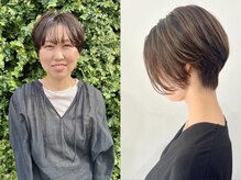 【スタイリスト竹市】スタイリッシュで個性的な印象◎ショート×デザインカラー