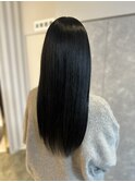 黒髪ロング10代20代髪質改善オイルストレート名古屋