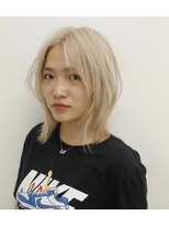 ヘッズ 高木瀬店(HEADS)&nbsp;ウルフカット　ミルクティーベージュ