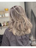 【伸びても気にならないハイライト×ザクザクレイヤー】