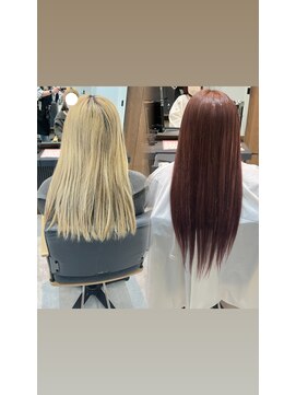 ヌル いわき(neul) neul/いわき/ダブルカラー/バレイヤージュ/ハイトーン/エクステ