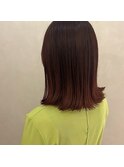 【&ONE 自由が丘】切りっぱなしボブ　× ブラッドオレンジ