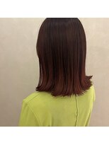 アンドワン 自由が丘(＆ONE)&nbsp;【&ONE 自由が丘】切りっぱなしボブ　× ブラッドオレンジ