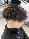 大分メンズツーブロック刈り上げマッシュスペインカール