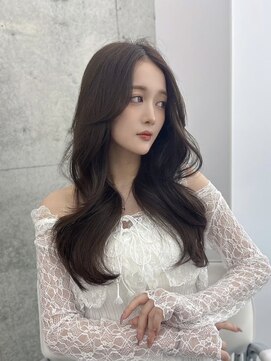 フォンズ(FONS) 透明感グレージュ/韓国くびれヘア/顔周りカット/ロングレイヤー