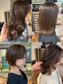 クーヘアー(coohair)の写真/ダメージレスな施術で艶感・透明感のある上品な仕上がりに♪頭皮が弱くカラーが楽しめない…そんな方にも◎