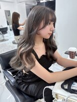 ランテルディ 渋谷(LANTERDIT)&nbsp;透明感カラー グレージュ オリーブカラー 顔周りカット