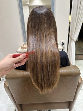 フレーム へアアンドトリートメント 天王寺北口店(FRAME) ハイライト酸性ストレート