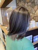 ルイ(ROUIS produced by LUCK 津田沼)&nbsp;ROUIS 津田沼 ラテグレージュコントラスト/レイヤー/白髪ぼかし