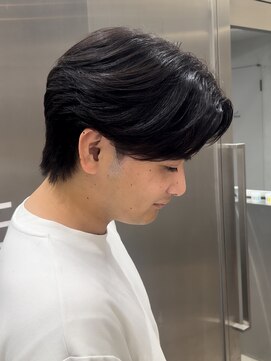 リベル(LIBER) 曲がる縮毛矯正/メンズ曲がる縮毛矯正/センターパート/八王子