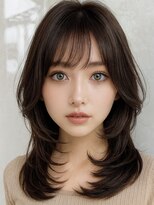 アンベル(ANBEL)&nbsp;レイヤーカット髪質改善ダブルカラーブリーチ西宮ハイライト