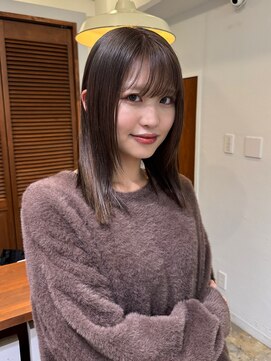 コレット 大宮(collet) 韓国風レイヤー　ミルクティーベージュ