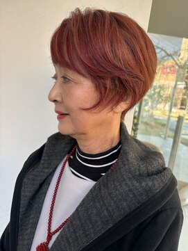 ユウヘアー 大高店(U Hair) カシスブレンドカラー/50代/60代/ミセスヘア/デザインカラー