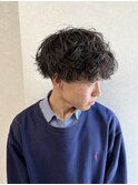波巻きシャドウパーマ