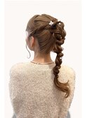 【谷】ロングヘアヘアセット/編み下ろし/ポニーテール