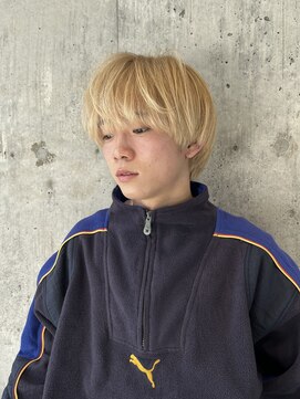 キュー(Cue_) 坂口健太郎風ブロンドマッシュ