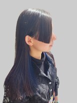 レジェ(LEGE)&nbsp;姫カット×インナーカラー【ネイビー/ブルー/個性的】