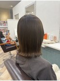 切りっぱなしワンレン大人可愛い12トーンボブレイヤー
