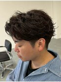 宇都宮メンズカットメンズパーマ波巻きスパイラルパーマツイスパ