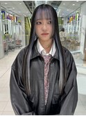 ケアブリーチカラーインナーカラーアイスブルーシルバー