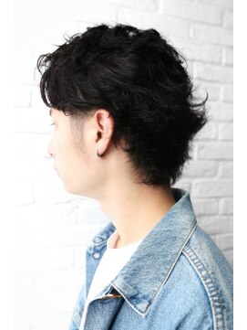 オムヘアー (HOMME HAIR) 【HOMME HAIR】 サイドパート パーマ スタイル