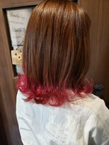 ヘア ケア ディエイチケー(HAIR CARE DHK)&nbsp;裾カラーミディアムボブ