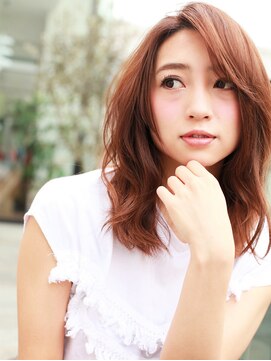 シェル 鎌倉小町(SHELL) 大人可愛いツヤ髪ゆるふわロングレイヤー・６