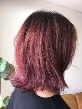 エルフゥ(Elle fou) ピンクグラデーション紫