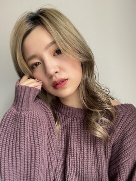 フラミューム 本厚木店(flammeum) ゆるふわブロンド