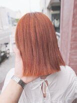 ボアップ 松山店(boappu)&nbsp;#オレンジカラー# オレンジベージュ#韓国ヘア# ケアブリーチ