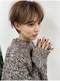 大人可愛い20代30代40代ナチュラルショートボブ前下がり