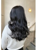 ヘアアンドメイク スタジオ ミムロ(HAIR&MAKE STUDIO MIMURO)&nbsp;ロングウェーブ・暗髪風ブルージュ