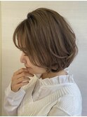 前髪/こなれミディ/ウェーブパーマ/アンブレラカラー/銀座