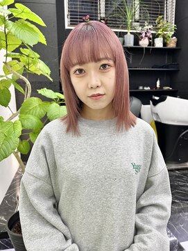 チュダック(ChuDuck) 韓国風《ピンクブラウン》ハイトーン/ケアブリーチ/ダブルカラー