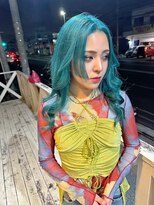 スーパーシーン(SUPER SCENE)&nbsp;デザインカット×派手髪