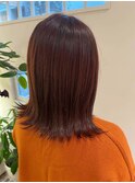 切りっぱなしボブ/エアリーロング/美髪のススメ/ピンクブラウン